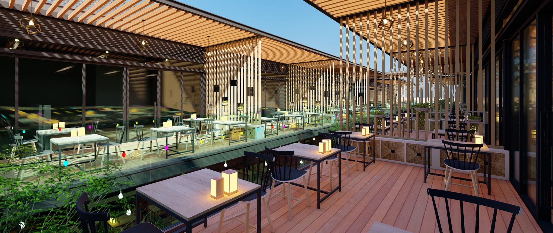 Modern interior space showcasing elegant fit-out and sustainable design