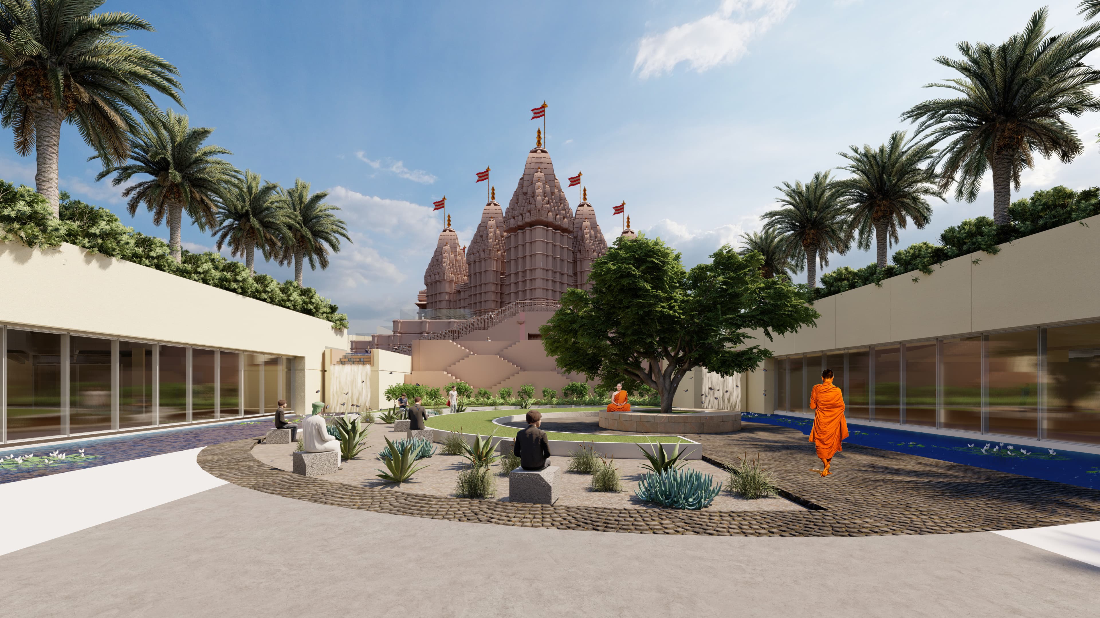 BAPS Mandir architecture by Capital Engineering Consultancy
